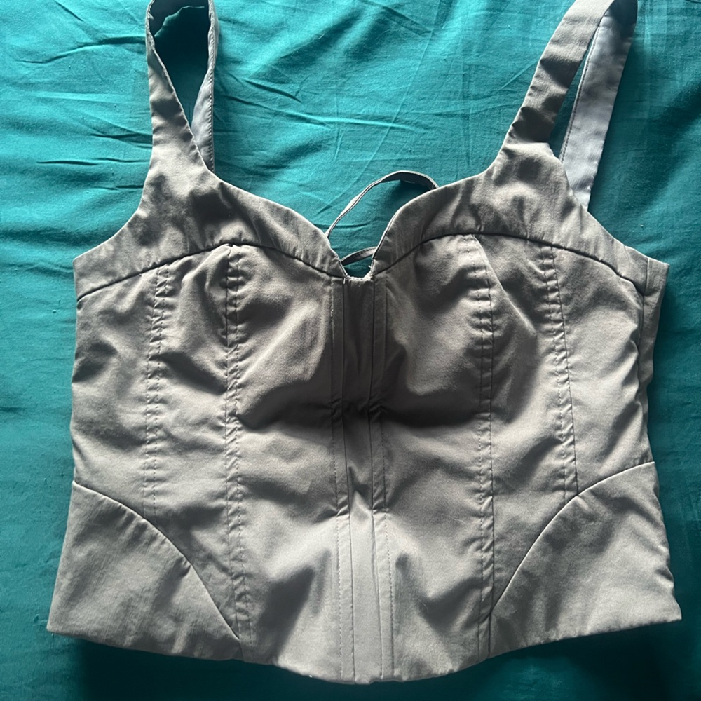 La Hearts Gray corset